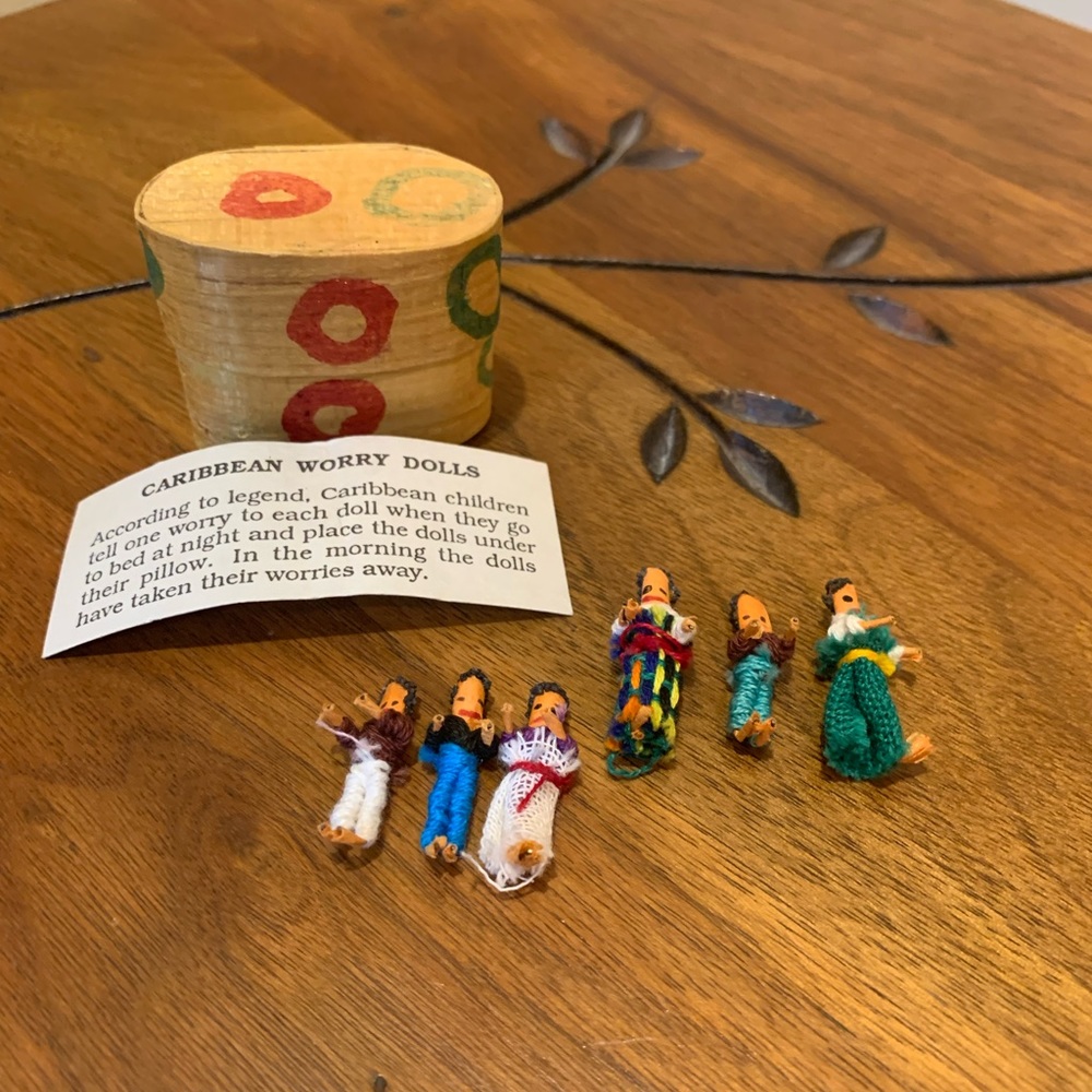 Caribbean Worry Dolls - set of 6